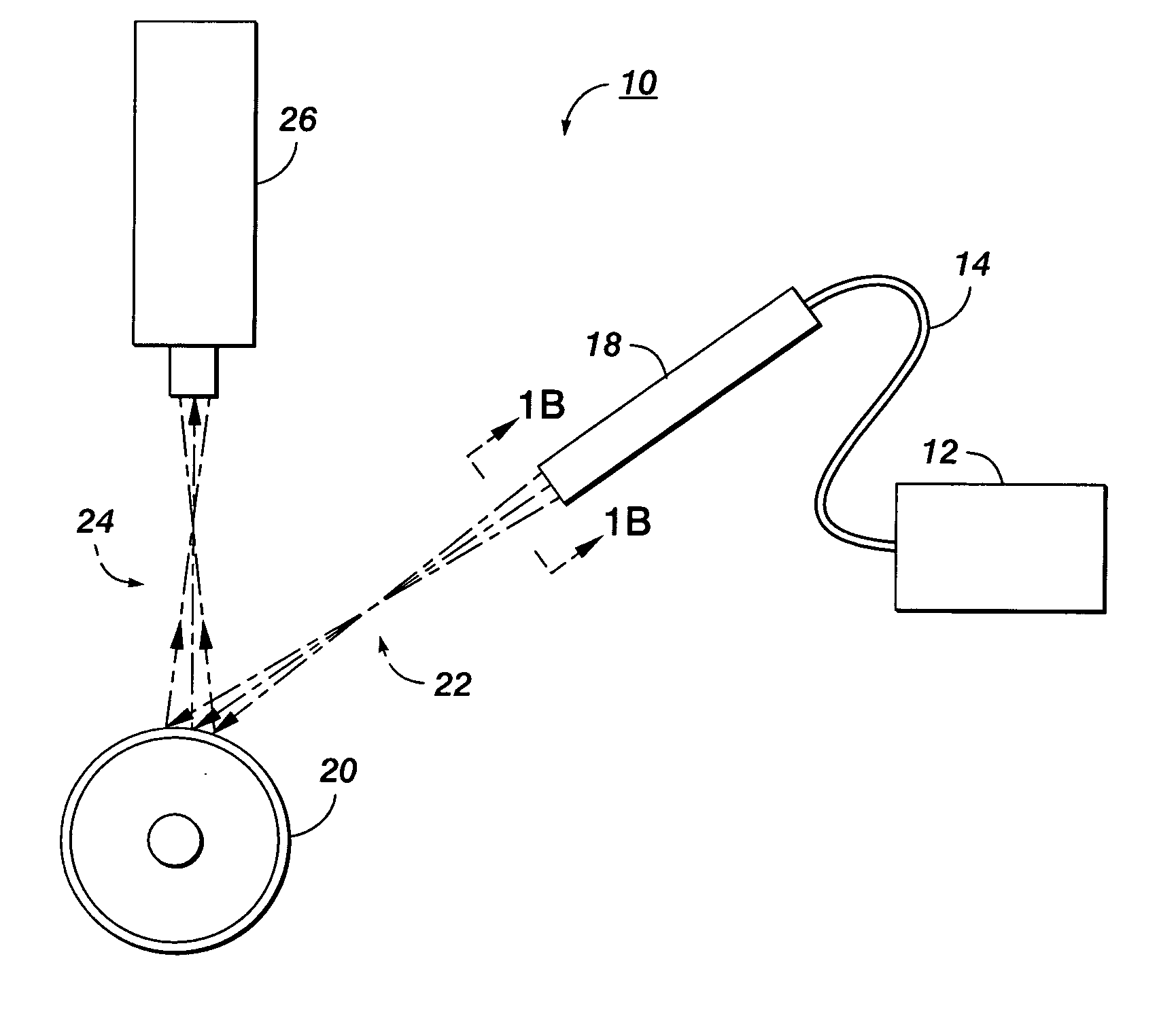 Fiber optic specular surface flaw detection