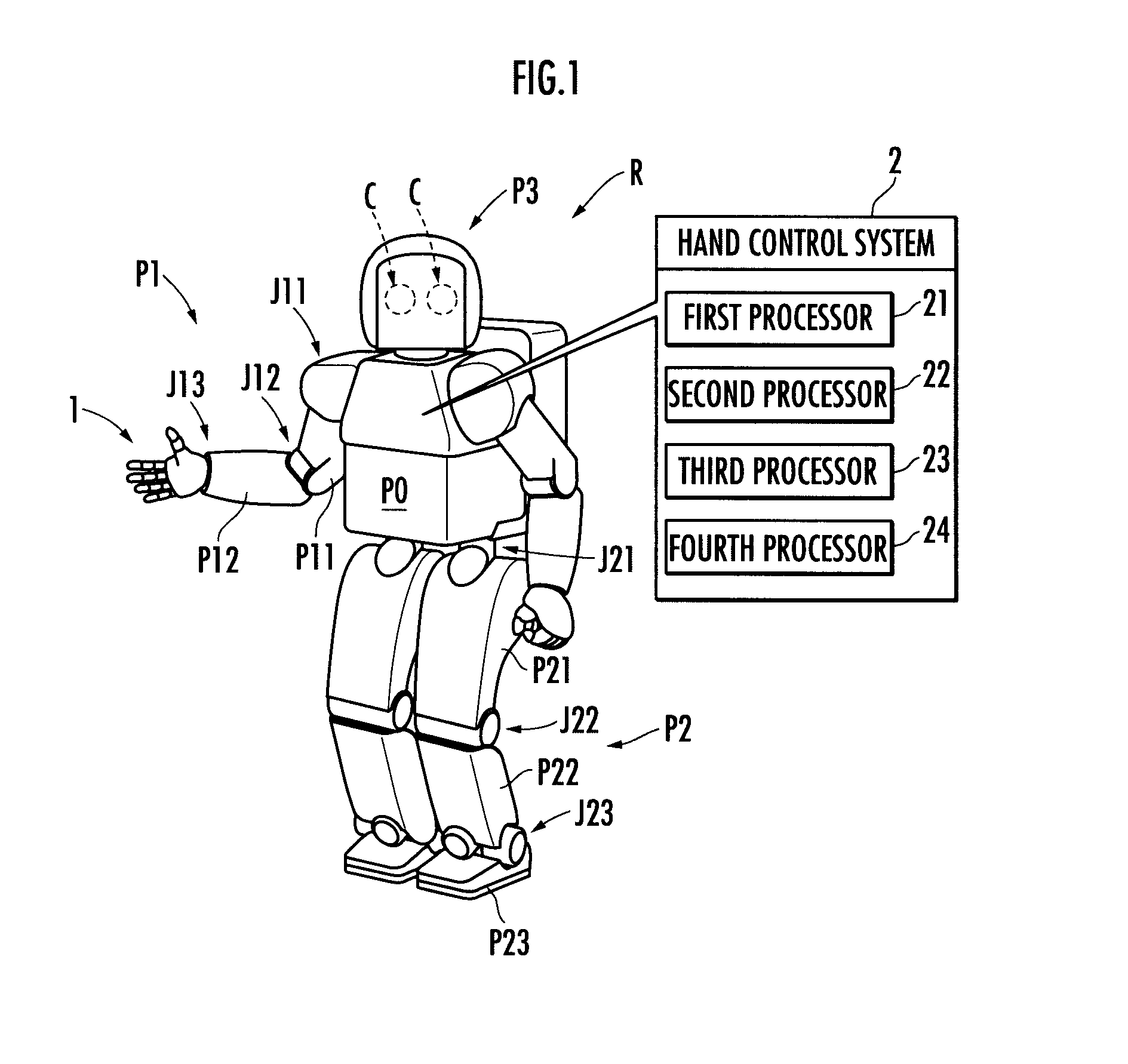 Hand control system, method, program, hand, and robot