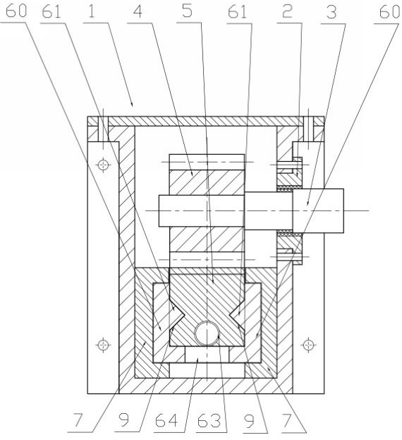 The gear and the rack with the structure of the slide groove reciprocate to the automatic limit device at the end point