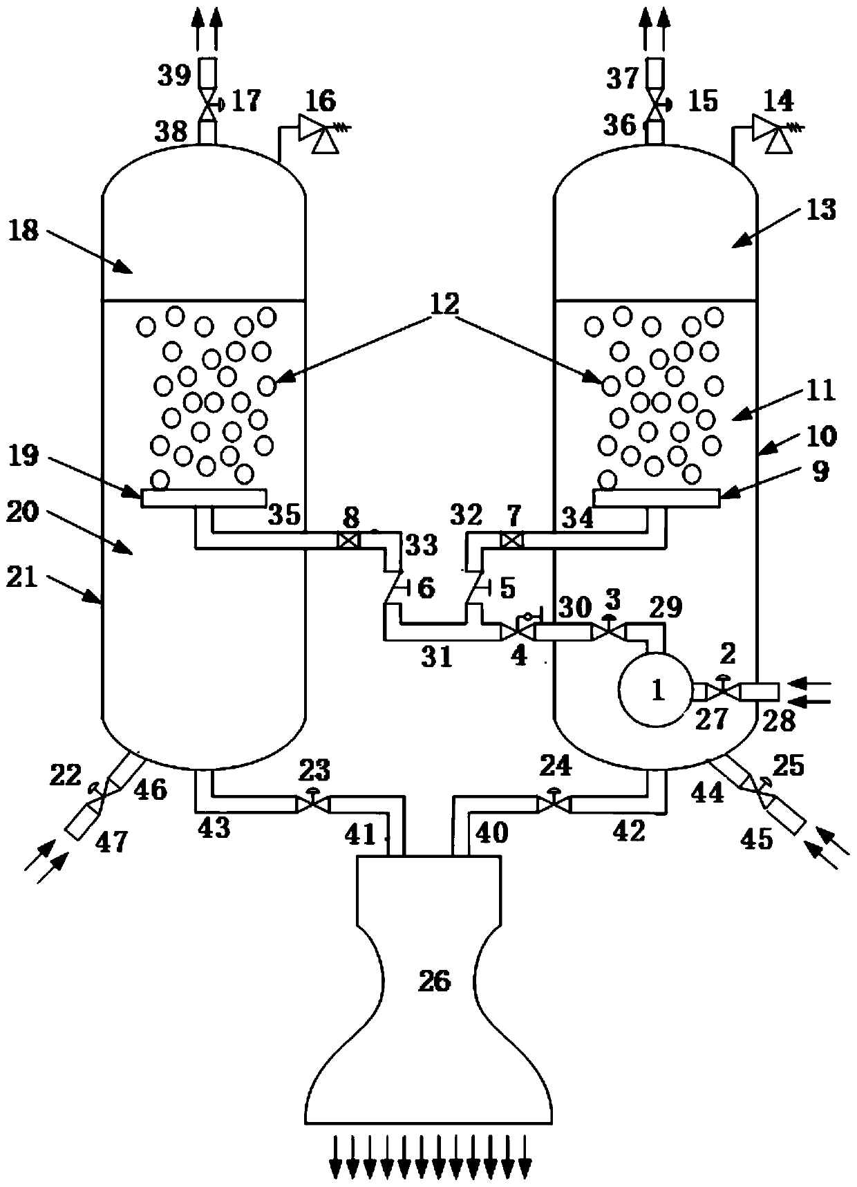 A cold helium pressurization and cooling delivery system for cryogenic launch vehicles