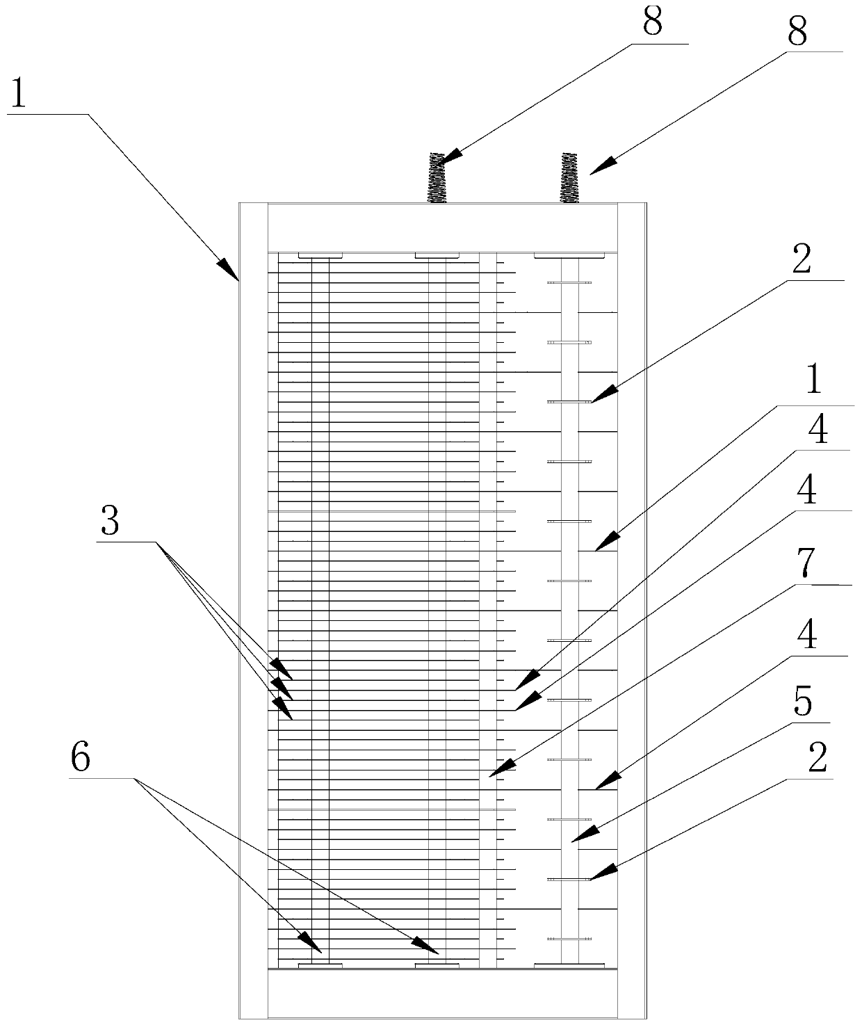 Electrostatic plate type electric field, assembling tool and assembling method