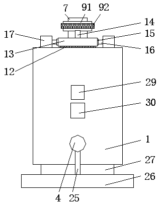 Conveniently used grass feed crushing and stirring device