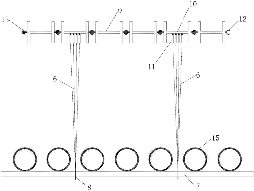 Multi-layer horizontal connection double-row steel plate pile foundation pit support structure and construction method thereof