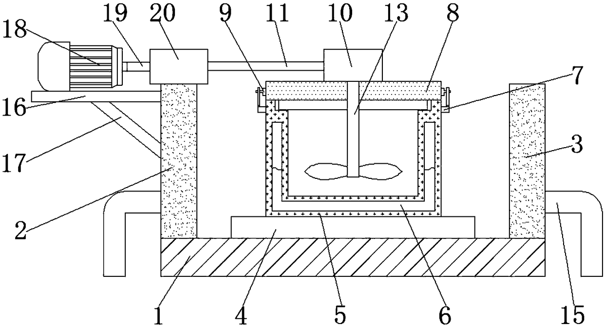 Bone-in pork shank steaming device with uniform heating function