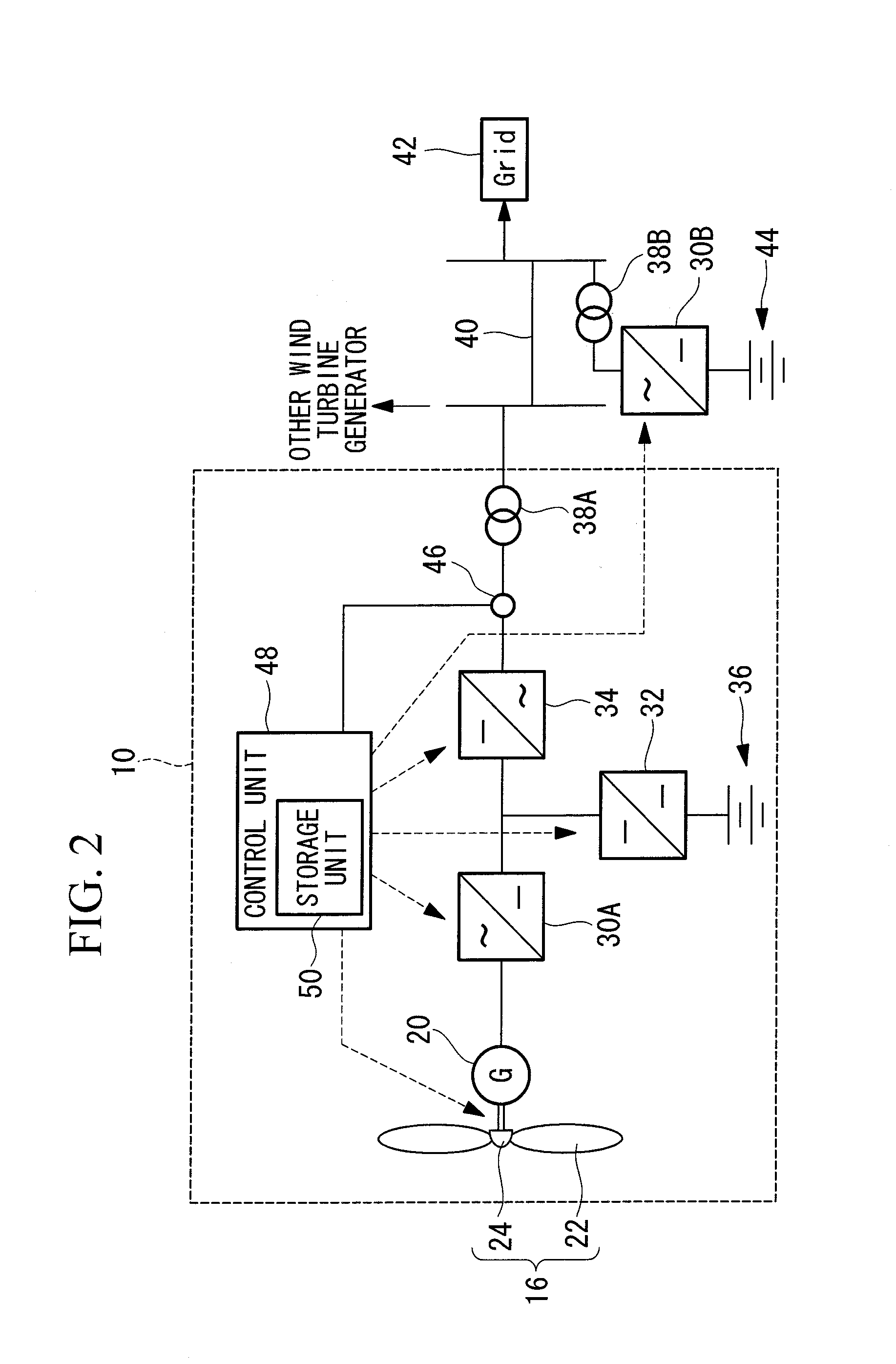 Wind turbine generator and output power control method