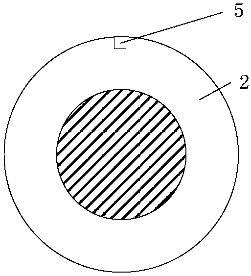 Method for measuring pressure of installation interface of cable central connector based on piezoresistive film