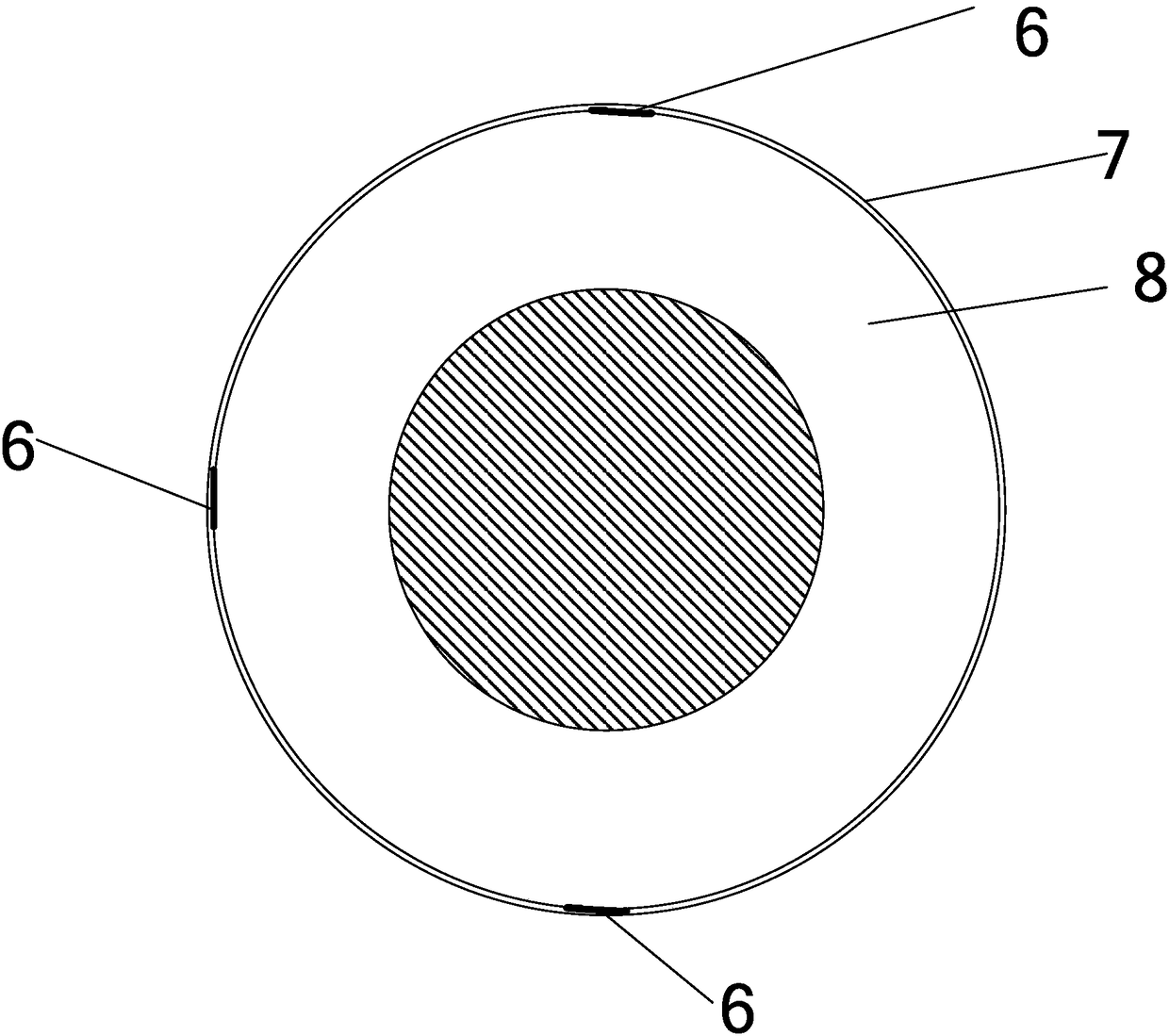 Method for measuring pressure of installation interface of cable central connector based on piezoresistive film