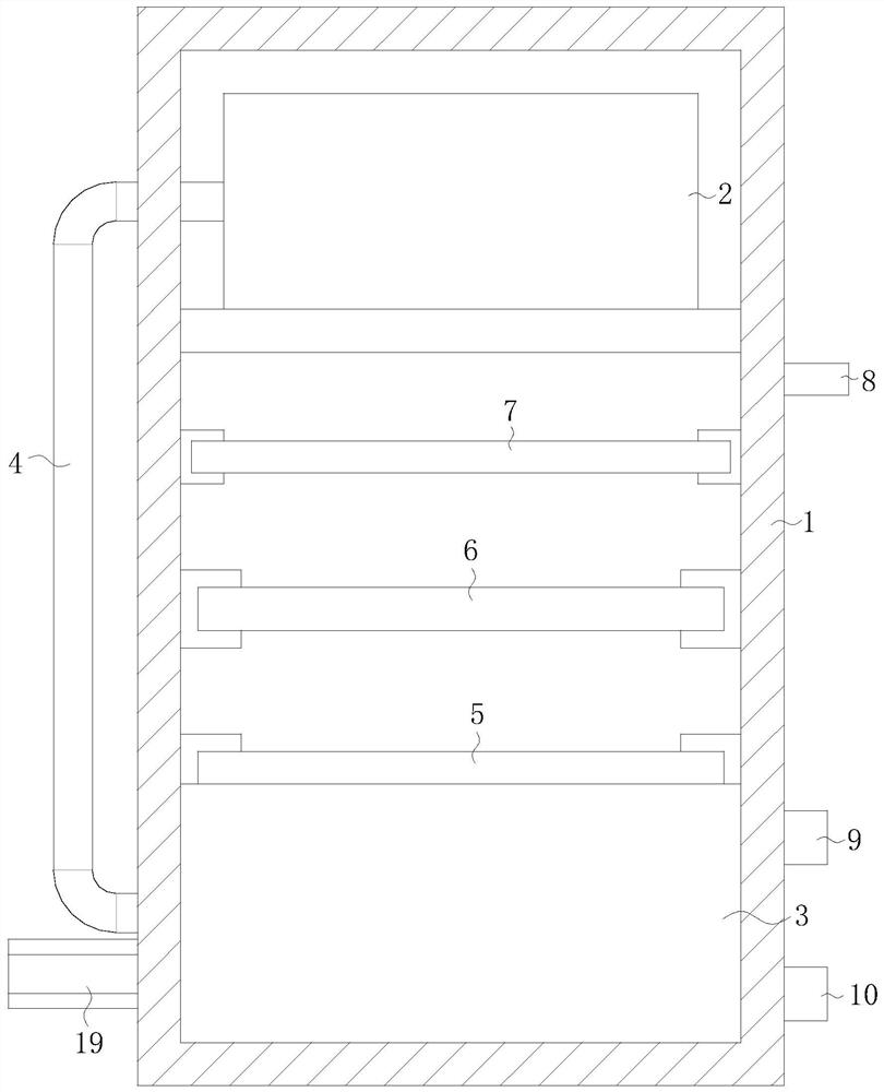 Waste gas treatment device applied to double-laser printer