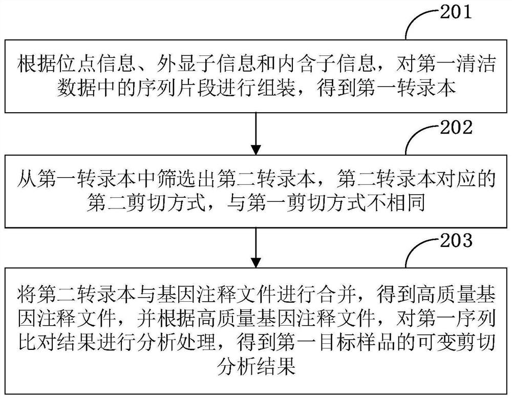 Gene alternative splicing analysis method