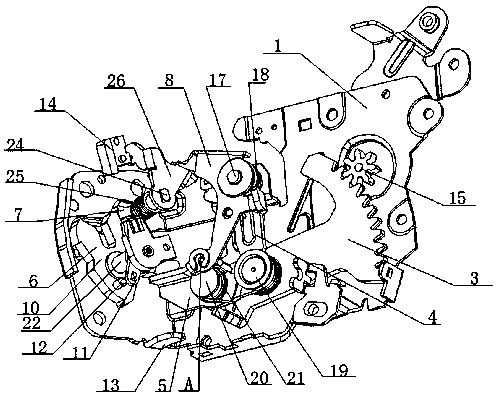 Electric self-priming lock