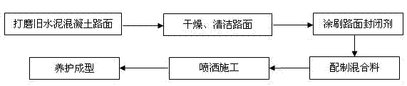 Method for micro-treatment of cement concrete road surface