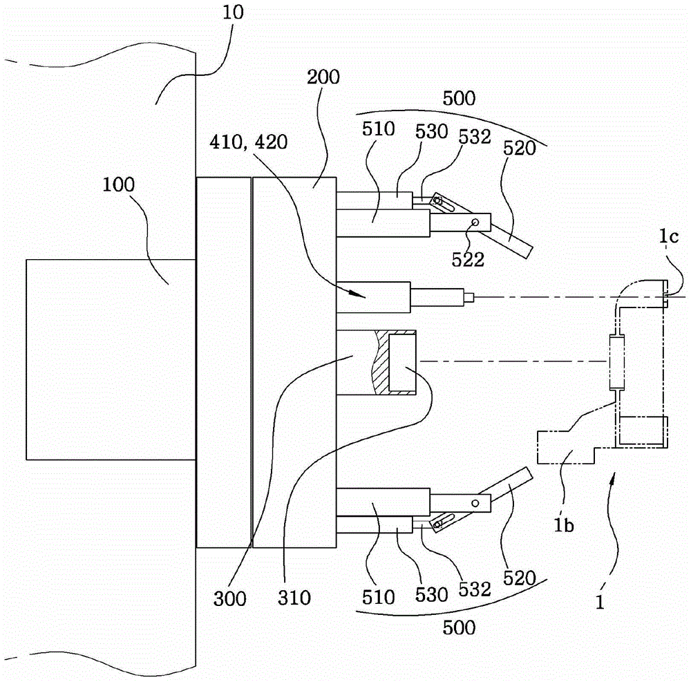 Apparatus for fixing position of workpiece