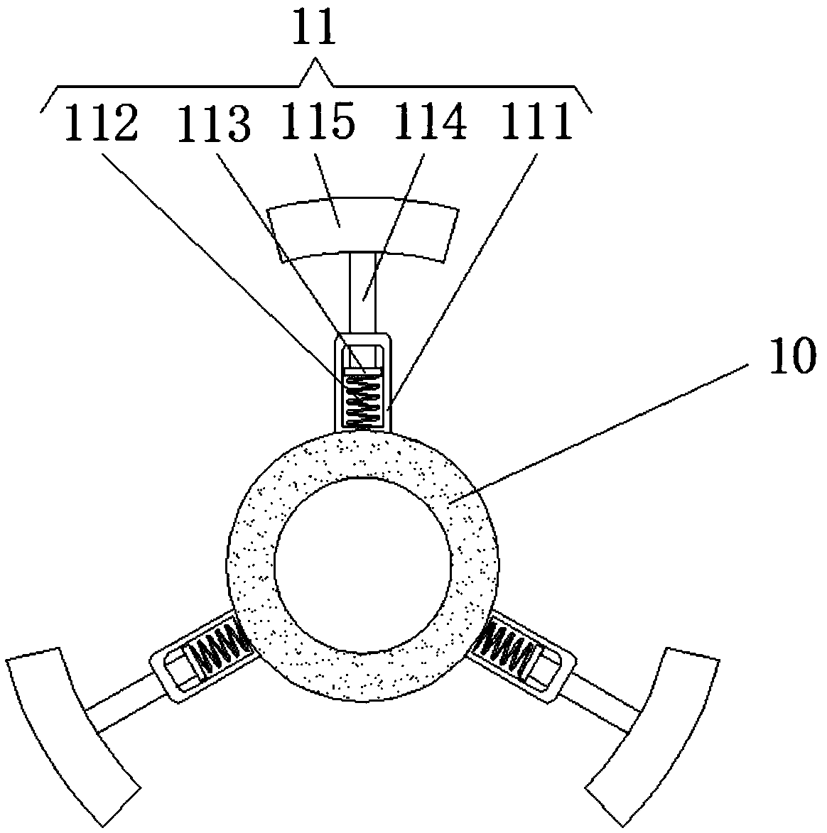 Elastic oil sucker rod centralizer for oil fields