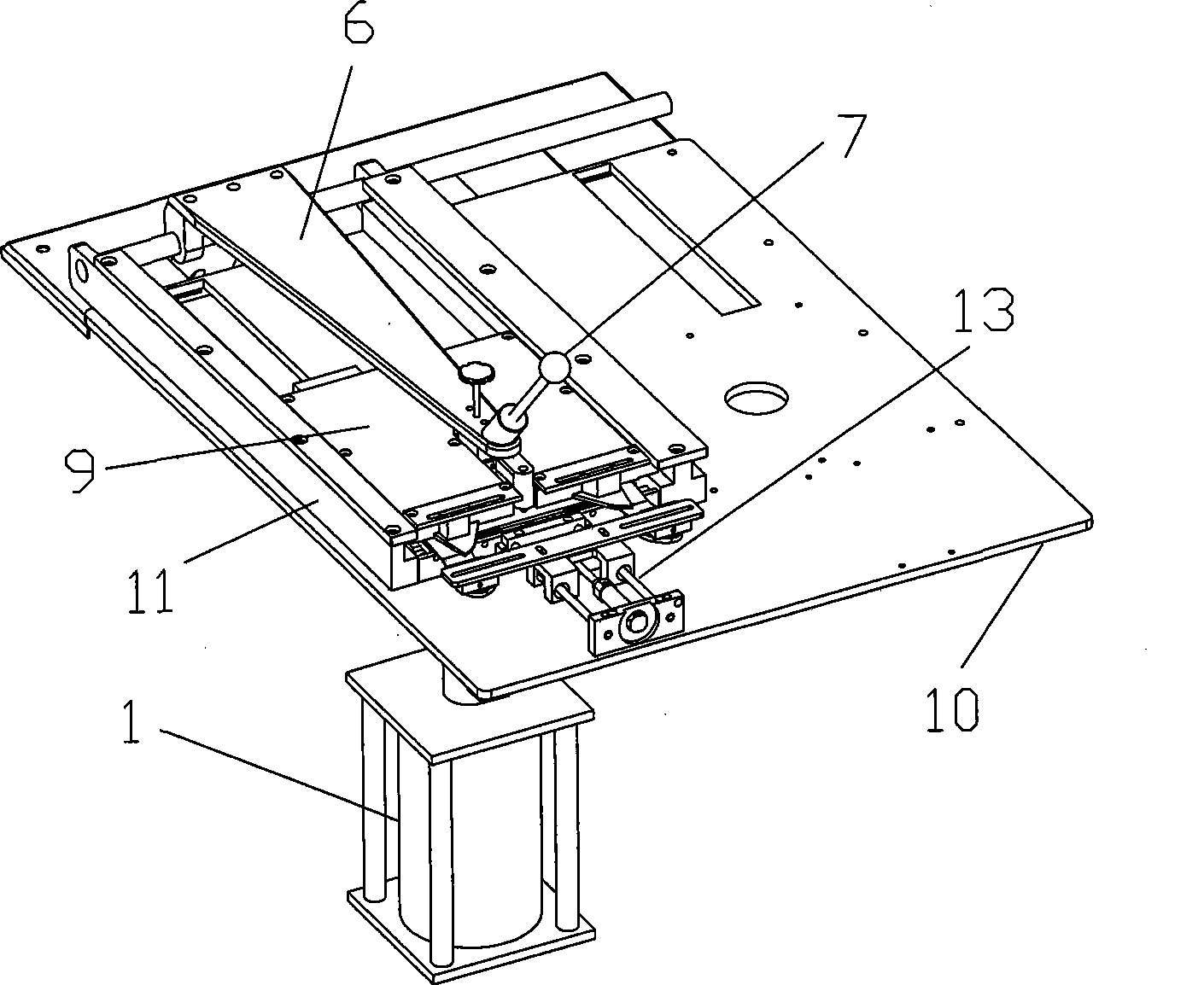 Ironing mechanism of whole ironing equipment