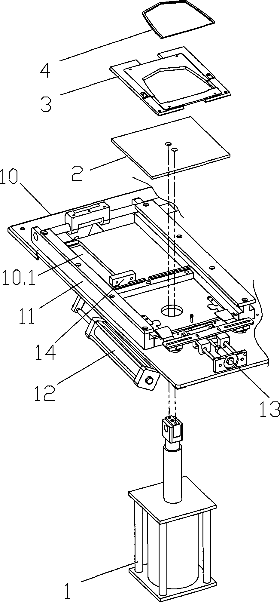 Ironing mechanism of whole ironing equipment