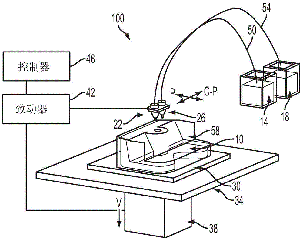 System for controlling material drop volume in three dimensional object printing