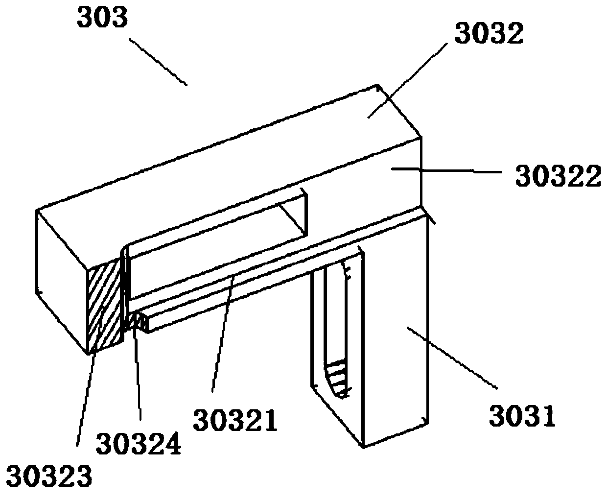 Hinge pin feeding device of chain assembly machine