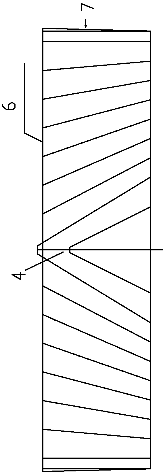 Blasting construction method adopting equal-distance fan-shaped hole distributing method for tunnel slotting and enlarging area