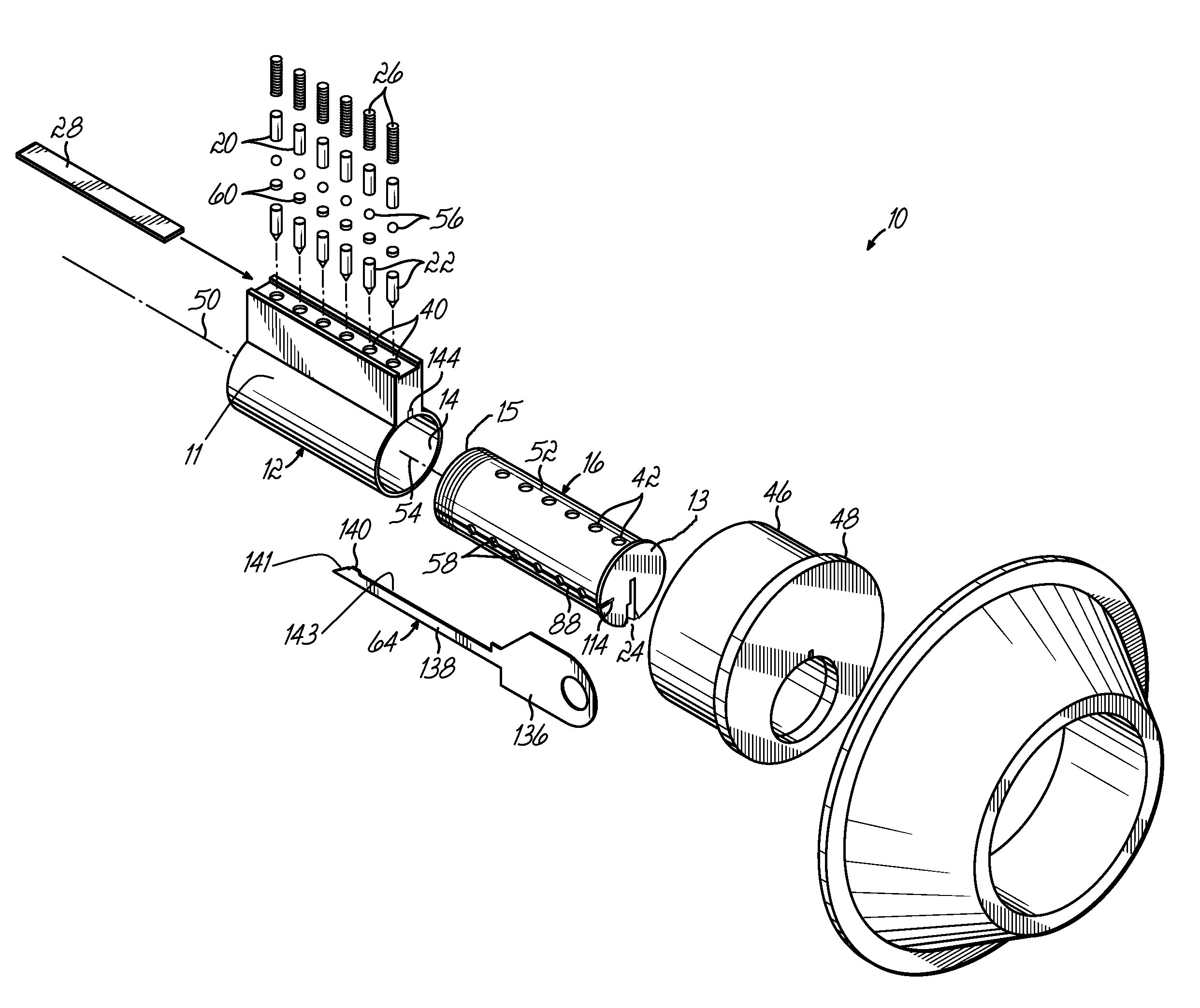 Rapid-change lock