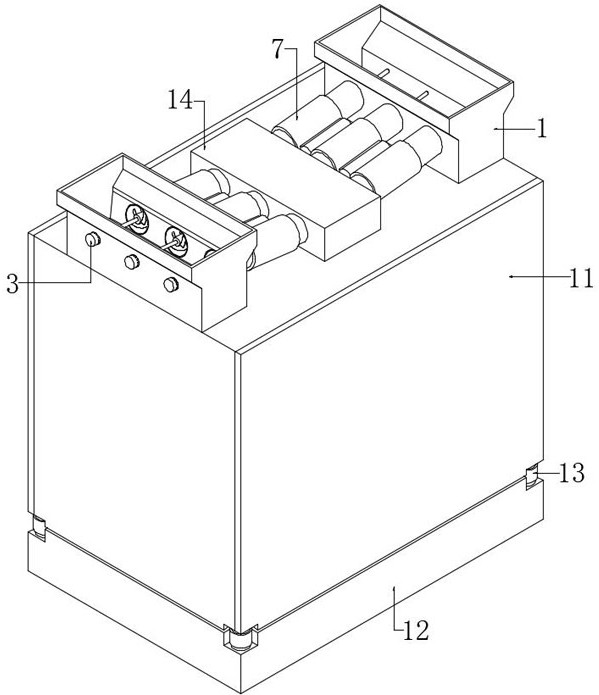 A slurry mixing device for shoe and hat processing