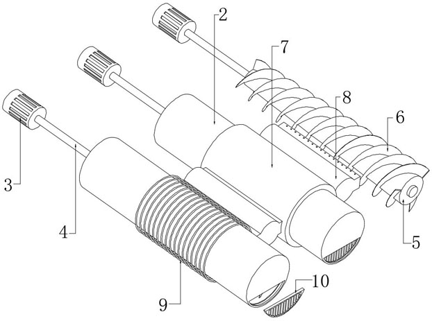 A slurry mixing device for shoe and hat processing