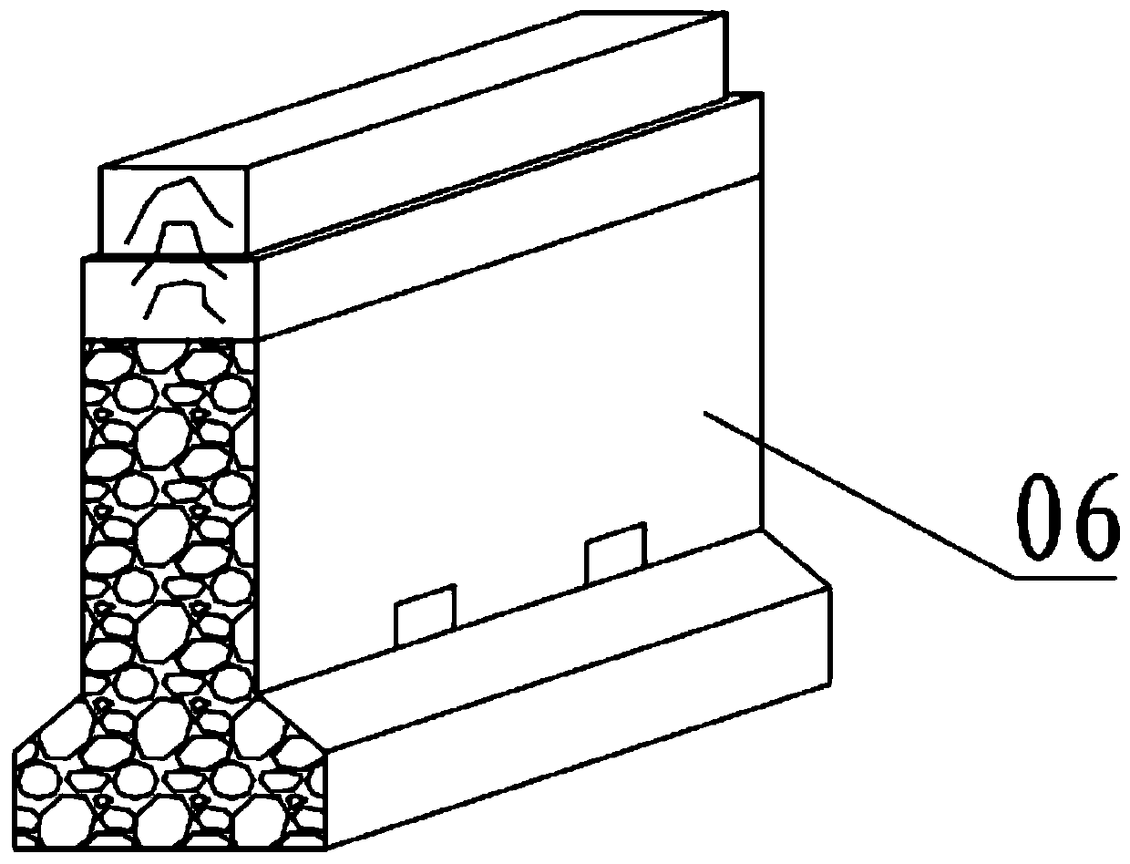 Ship docking block transverse and longitudinal stay wire positioning arrangement method