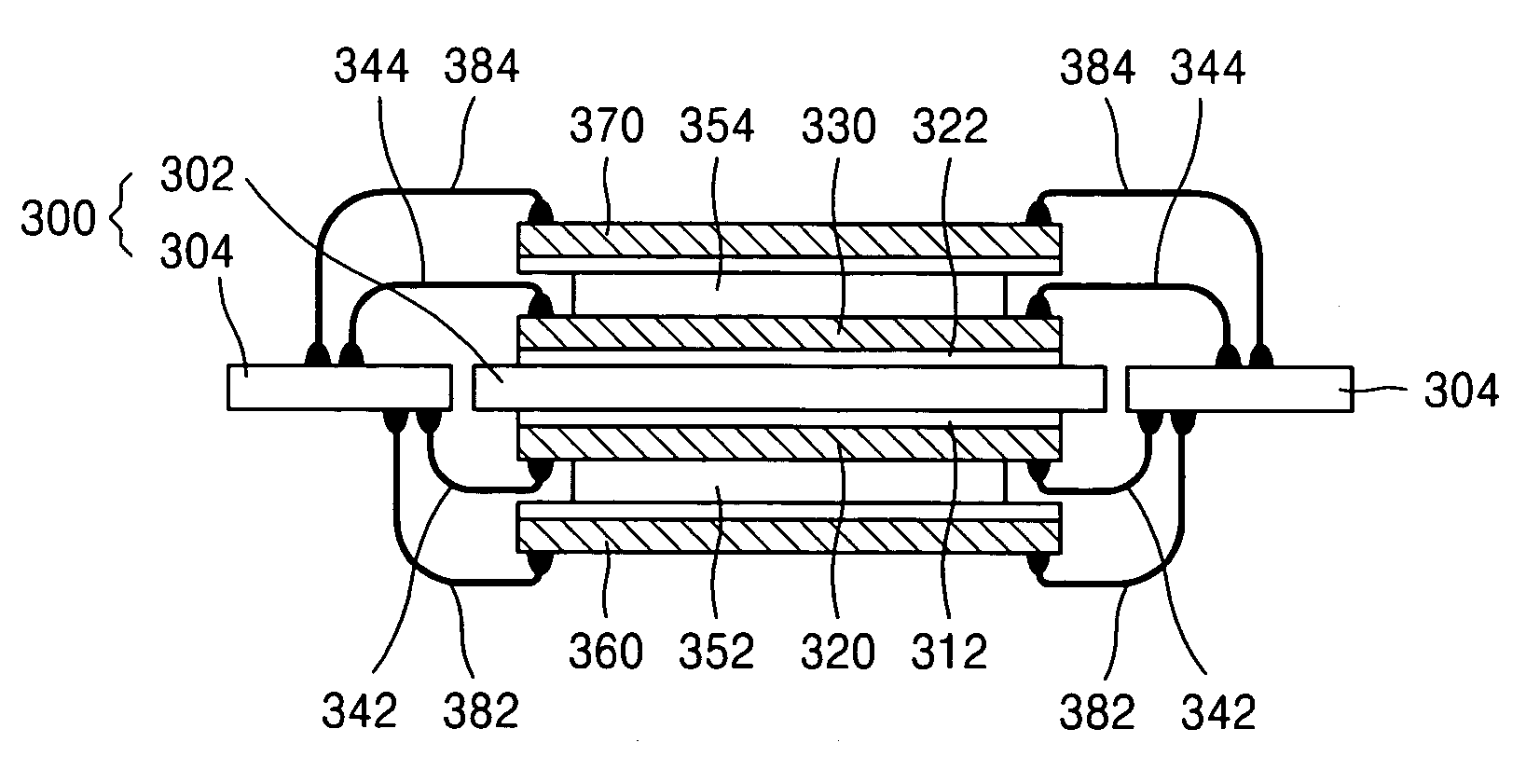 In-line apparatus and method for manufacturing double-sided stacked multi-chip packages