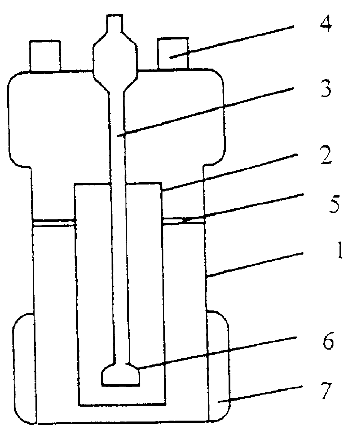 Integral pneumatic lifting photobiological reactor and use thereof