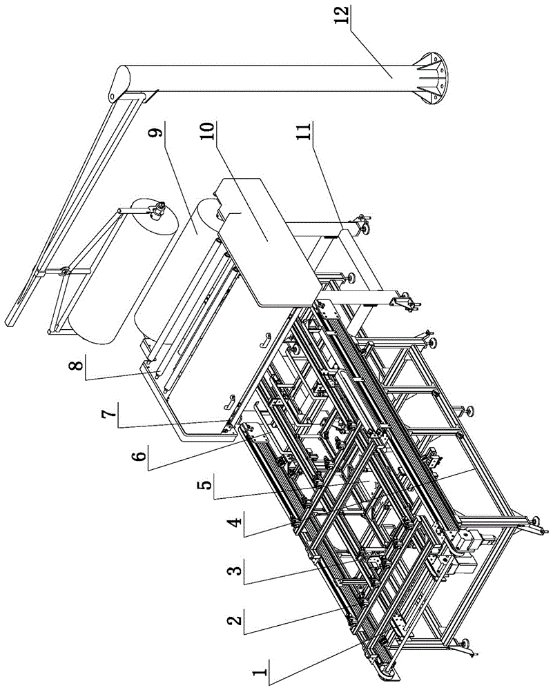 Online eva automatic laying and cutting machine