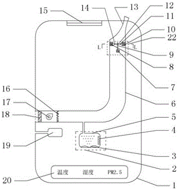 Beauty care instrument integrating nano water ions and air purification