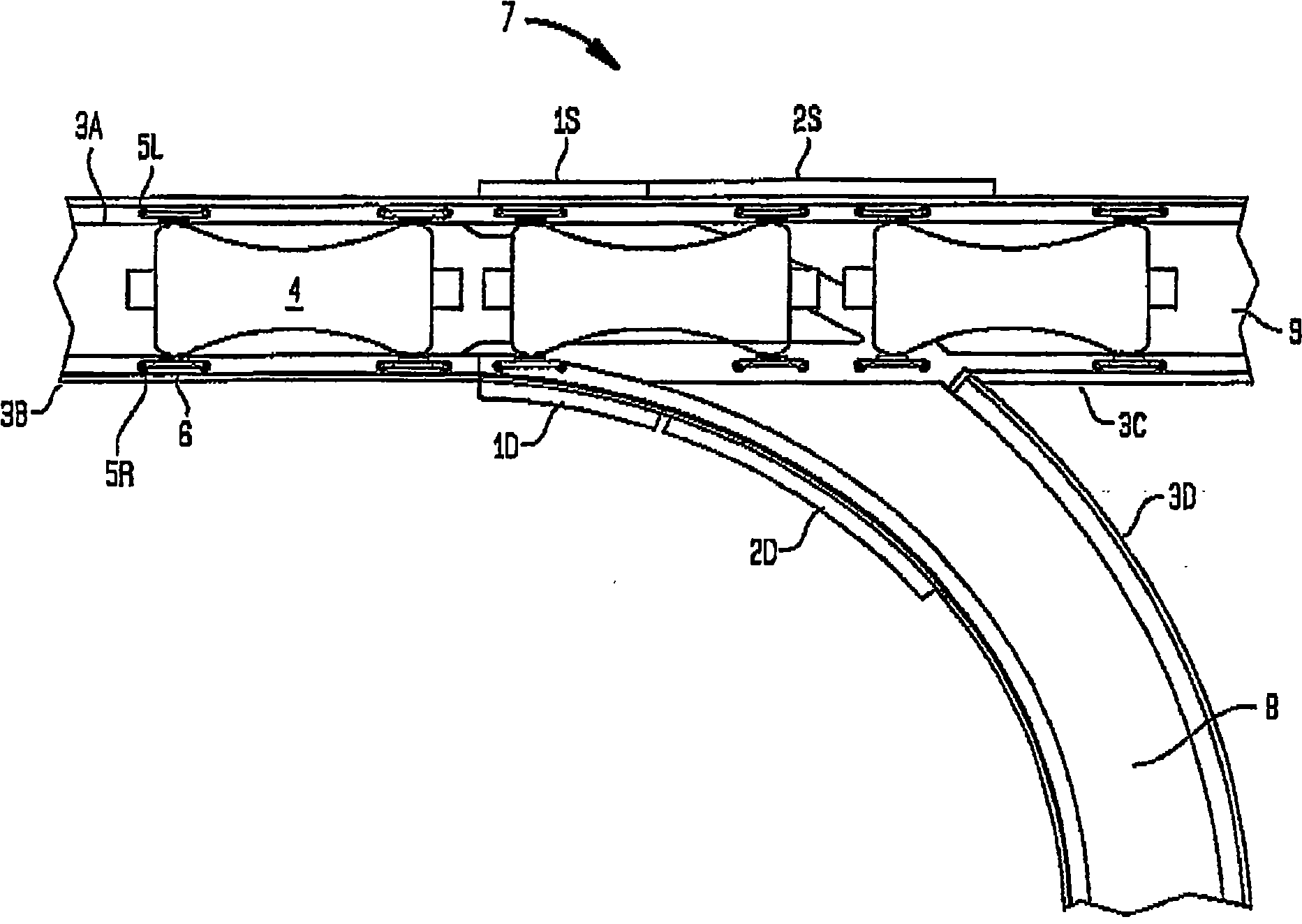 Guideway activated magnetic switching of vehicles