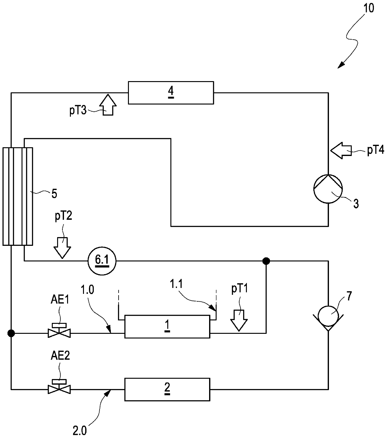 Method for operating a refrigerant circuit of a cooling system of a vehicle