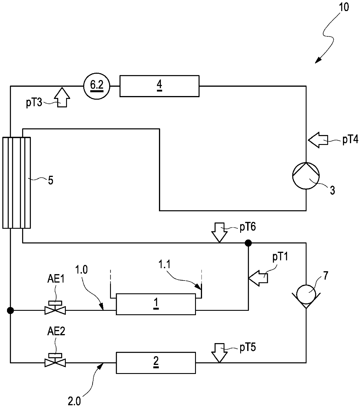 Method for operating a refrigerant circuit of a cooling system of a vehicle