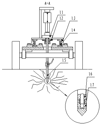 Electric control type air pressure subsoiler