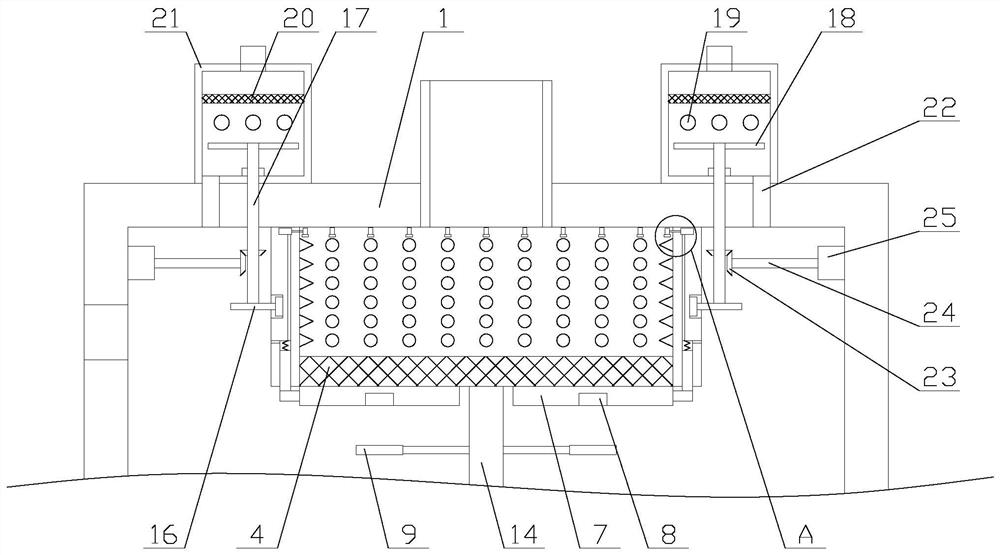 Sand blasting machine with impurity removal function