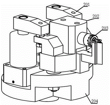 The combined clamp for grinding small circular handle special-shaped blade edge