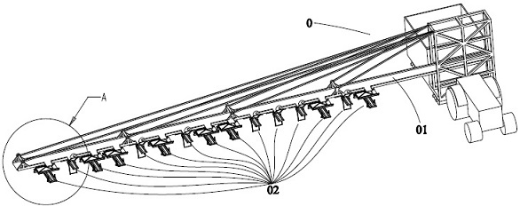 Automatic pineapple picking external hanging device and picking method