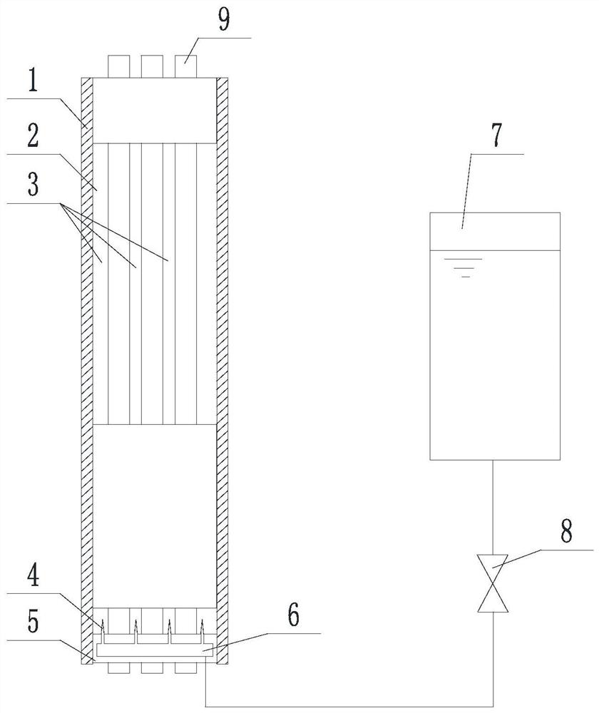 Device and method for visual experiment of flow trace in rod bundle channel under moving condition