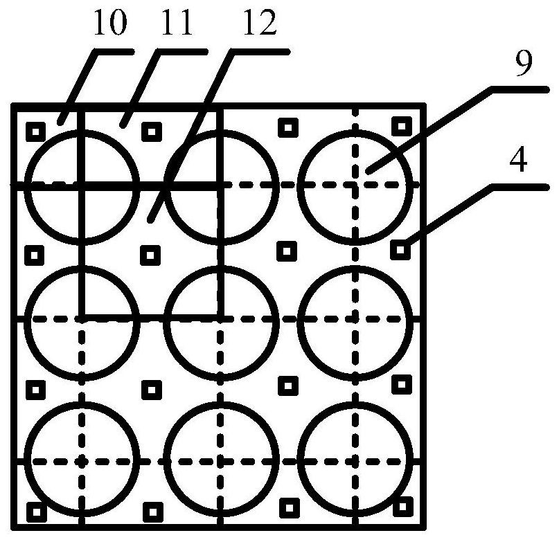 Device and method for visual experiment of flow trace in rod bundle channel under moving condition