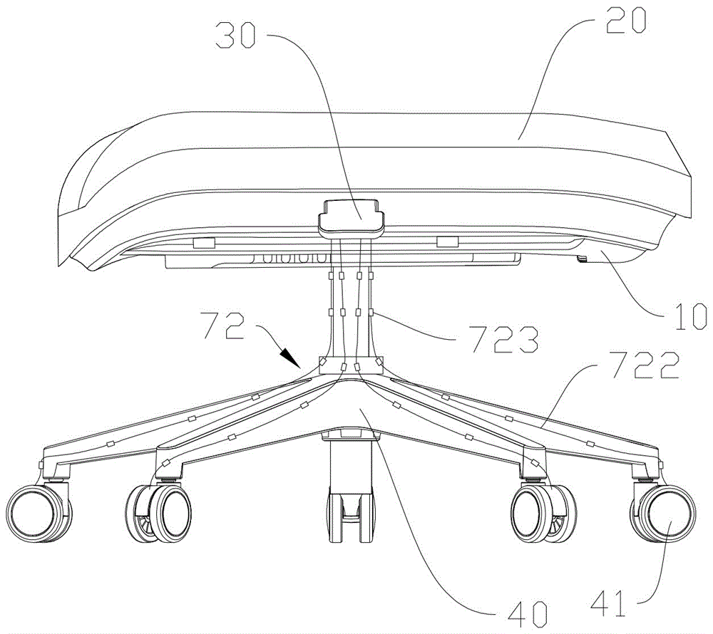 Conveniently front and back-adjustable seat