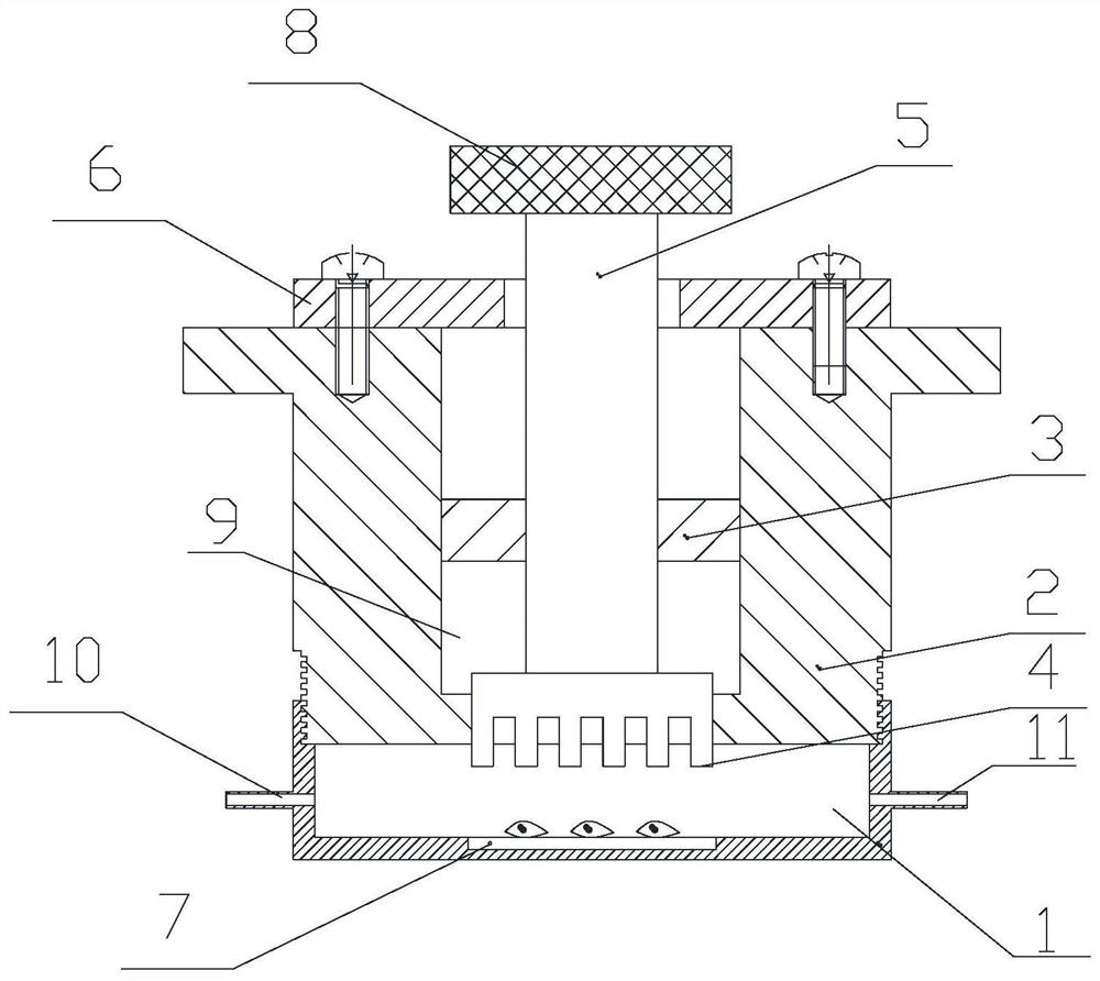 A flow chamber for simulating the flow environment behind a stent