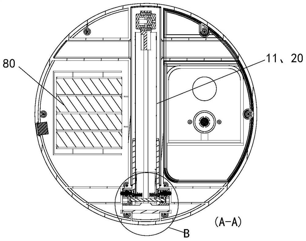 Telescopic collapsible oscillating fan