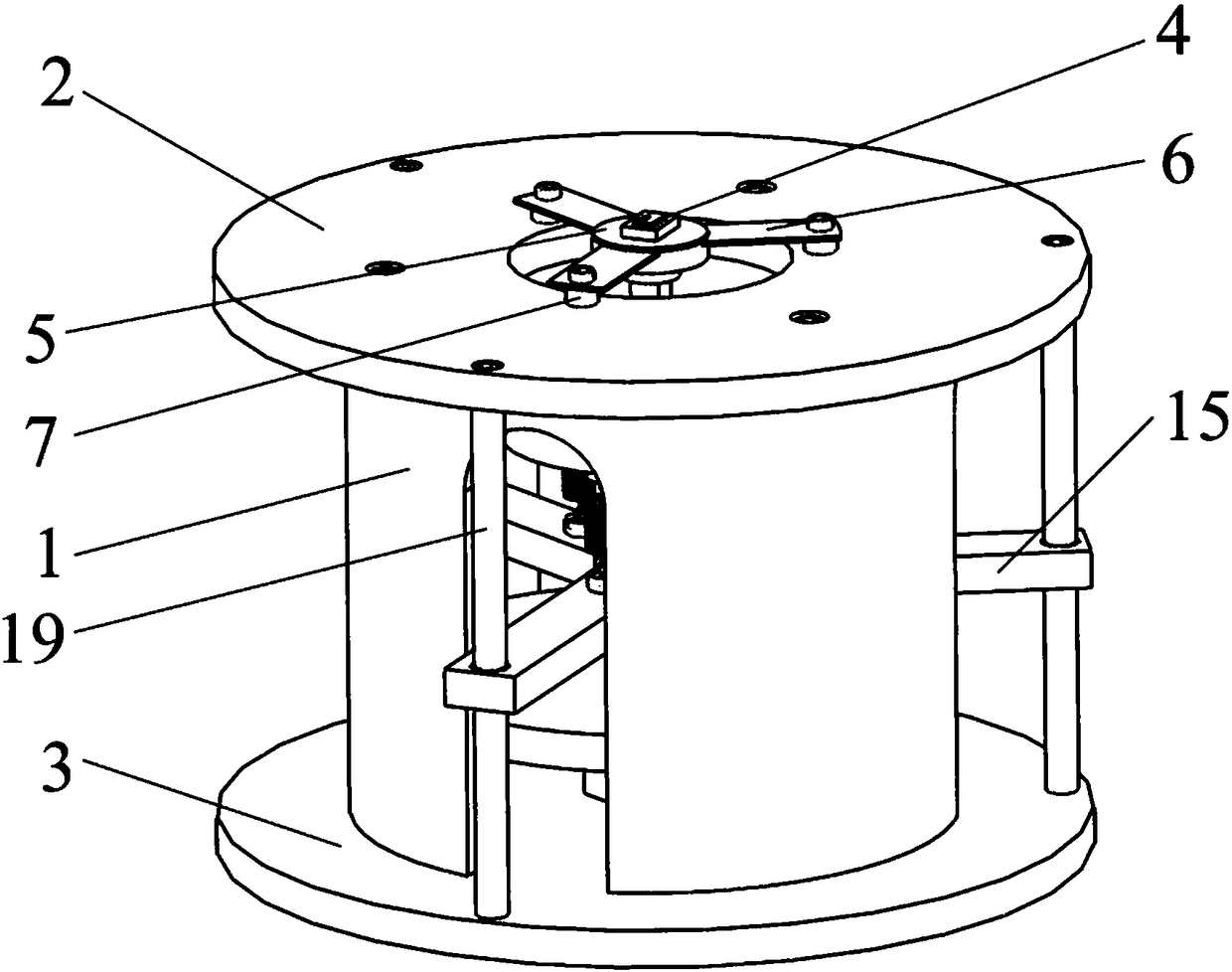 MEMS microstructure three-axis excitation device with movable base structure