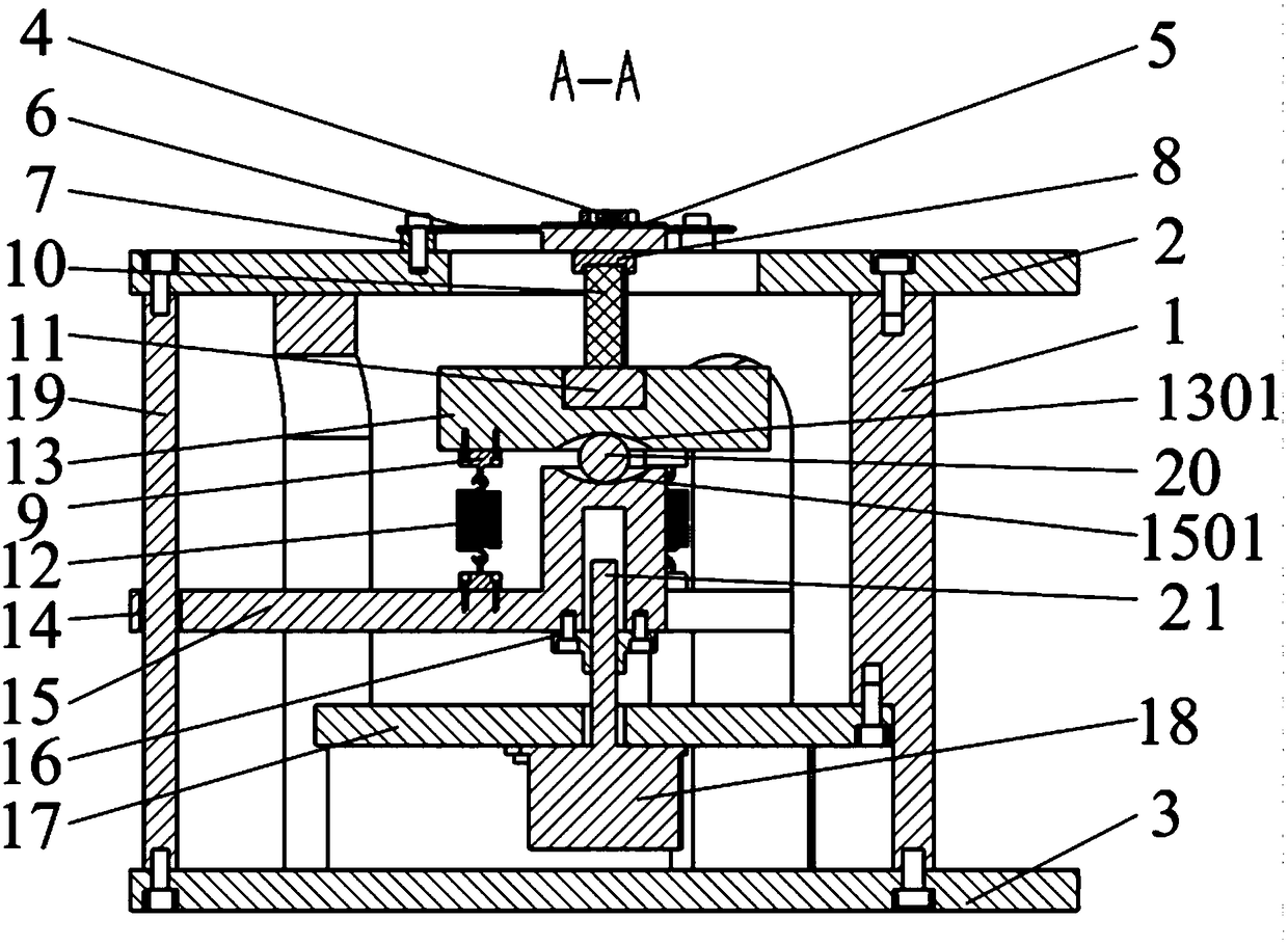 MEMS microstructure three-axis excitation device with movable base structure