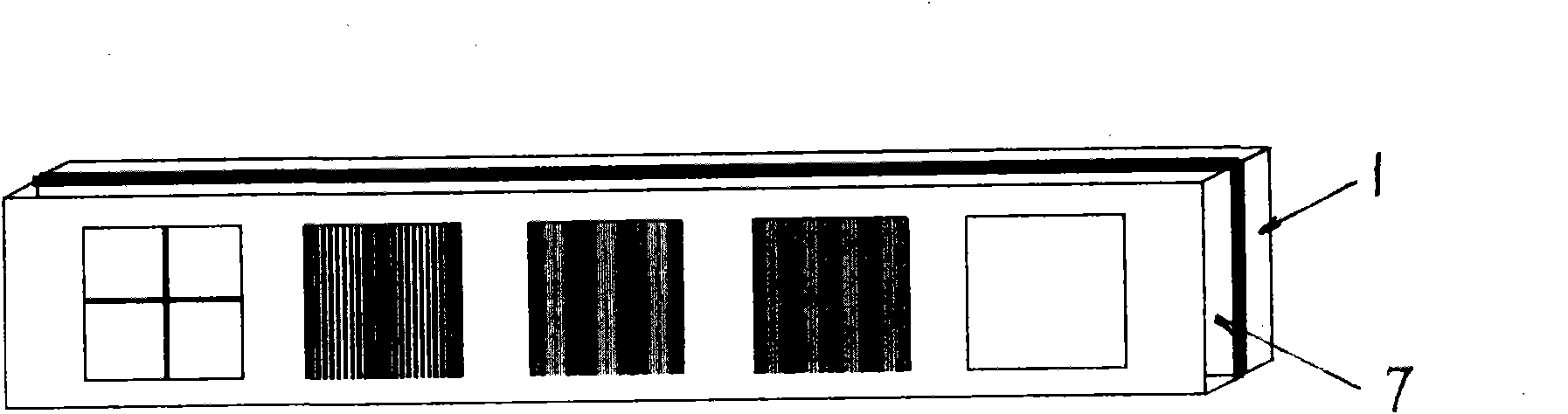 Stacked-gate sine stripe projection phase shifting grating