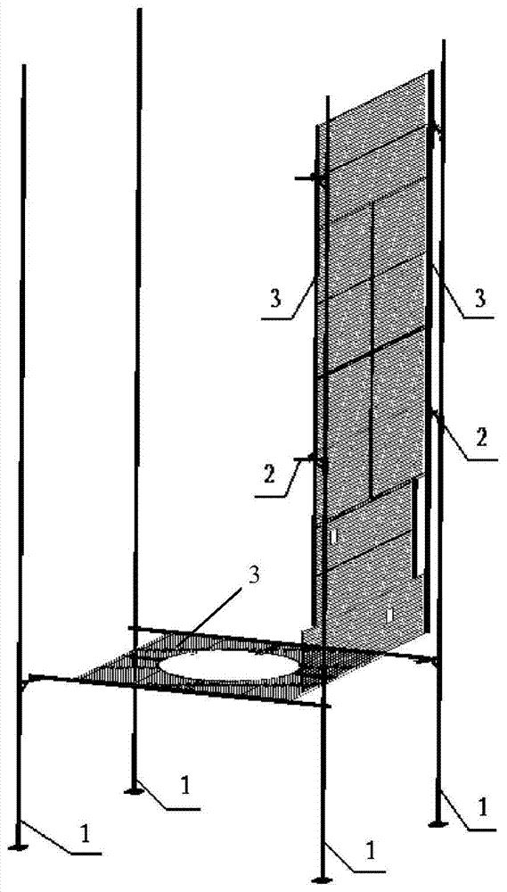 Infrared heating cage hanging device