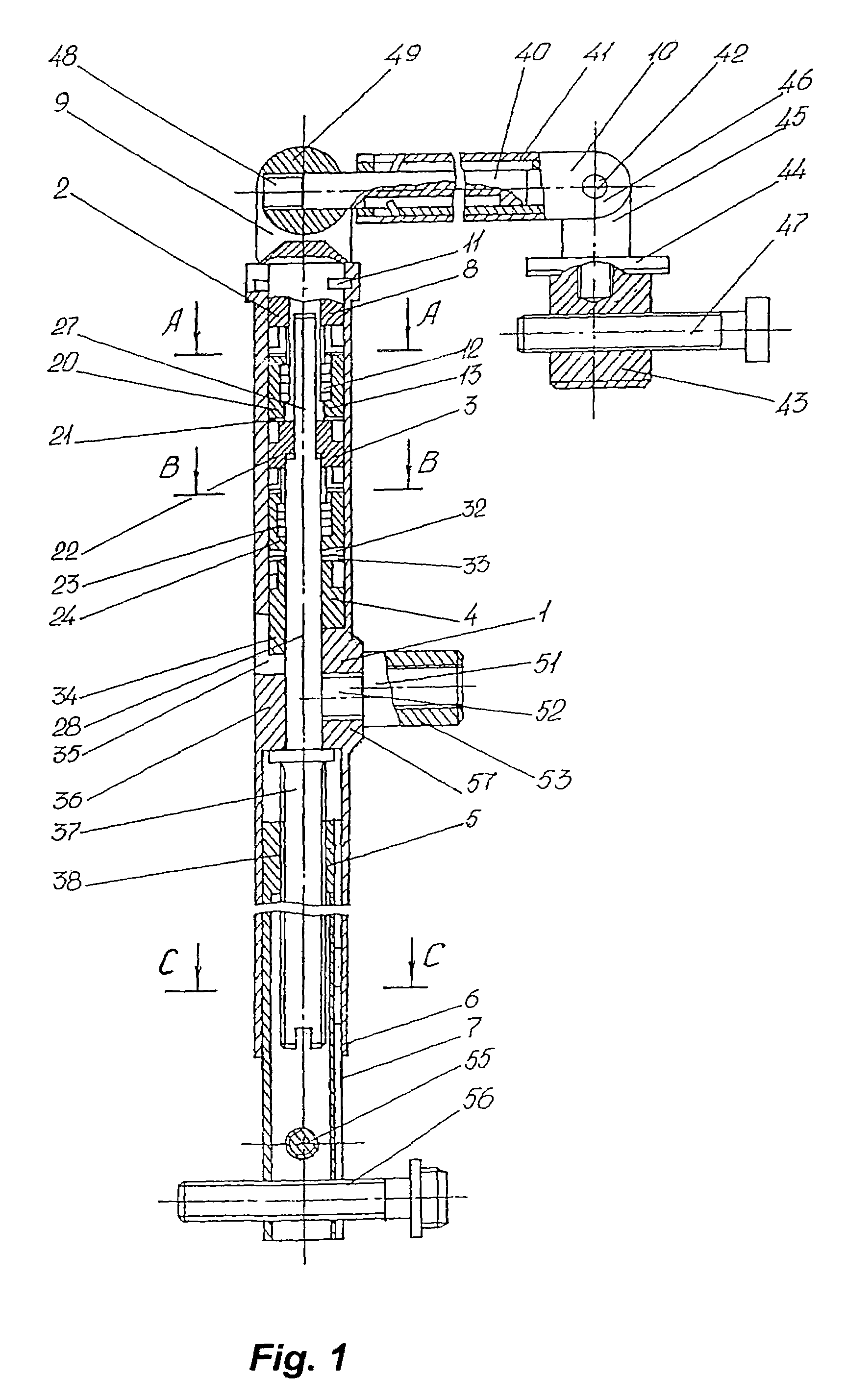 Bliskunov device for elongating long bones