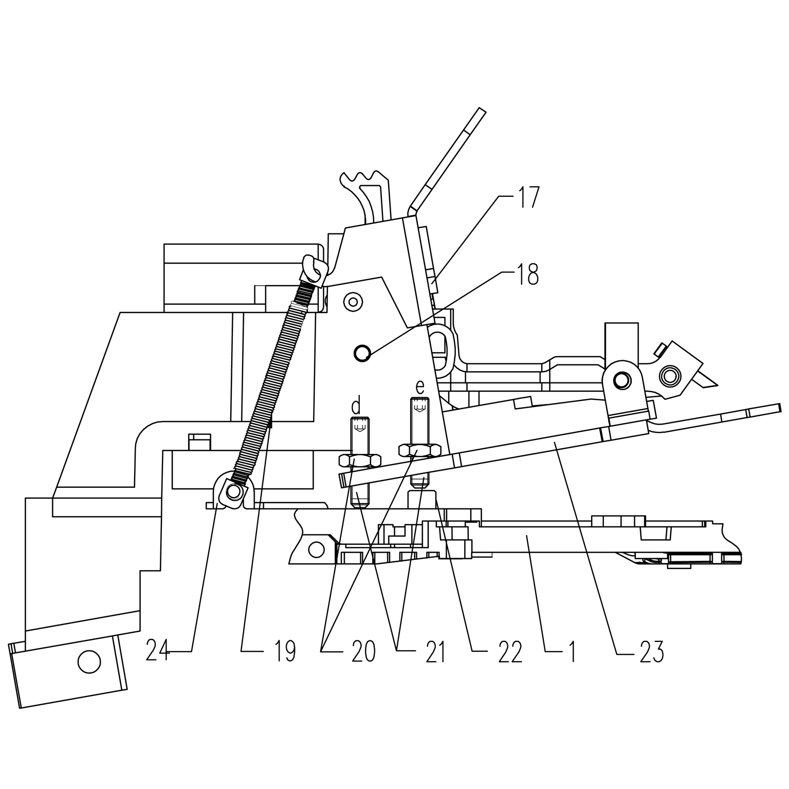 Yarn feeding device of computer silk stockings machine