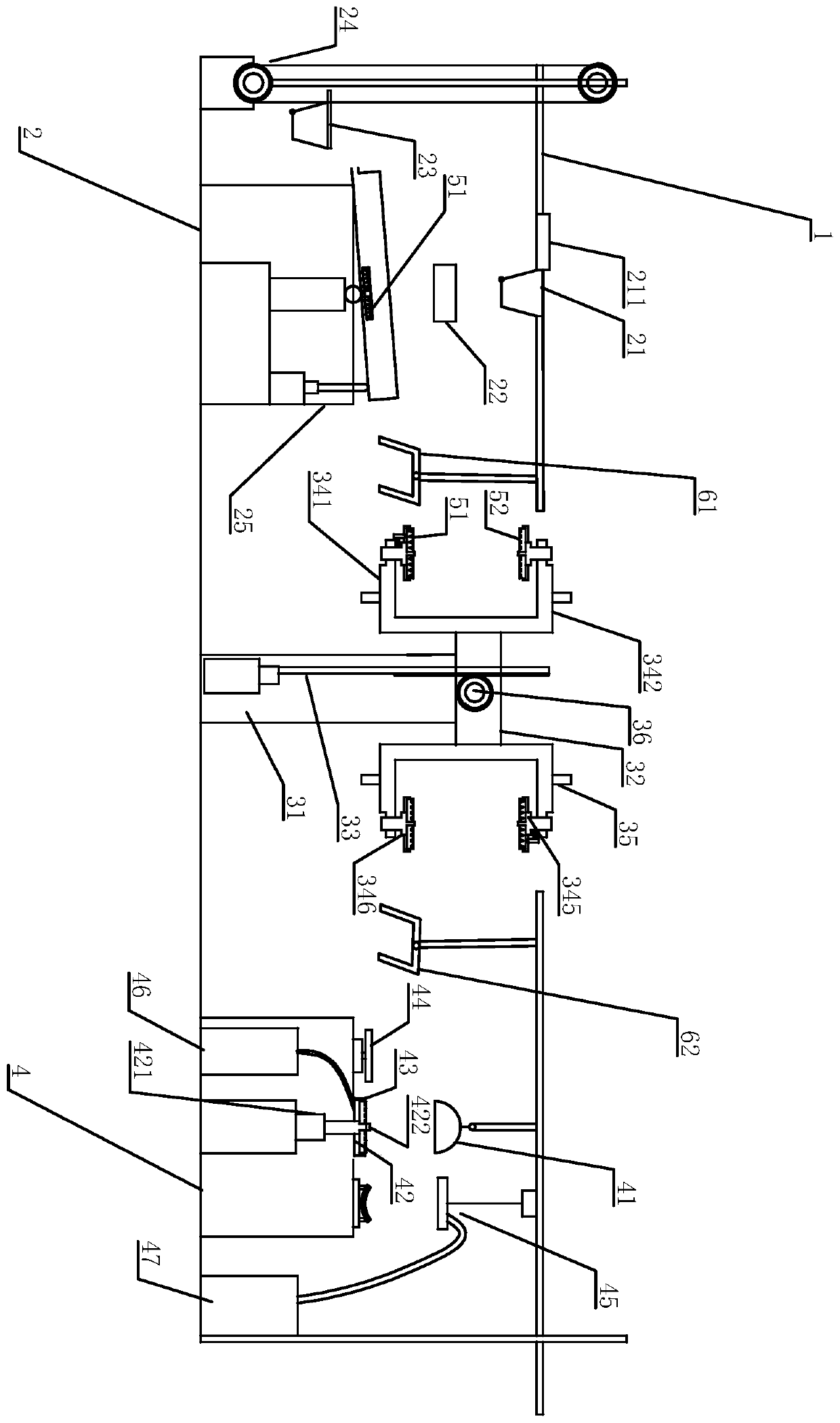 A rhinestone turning and inversion device