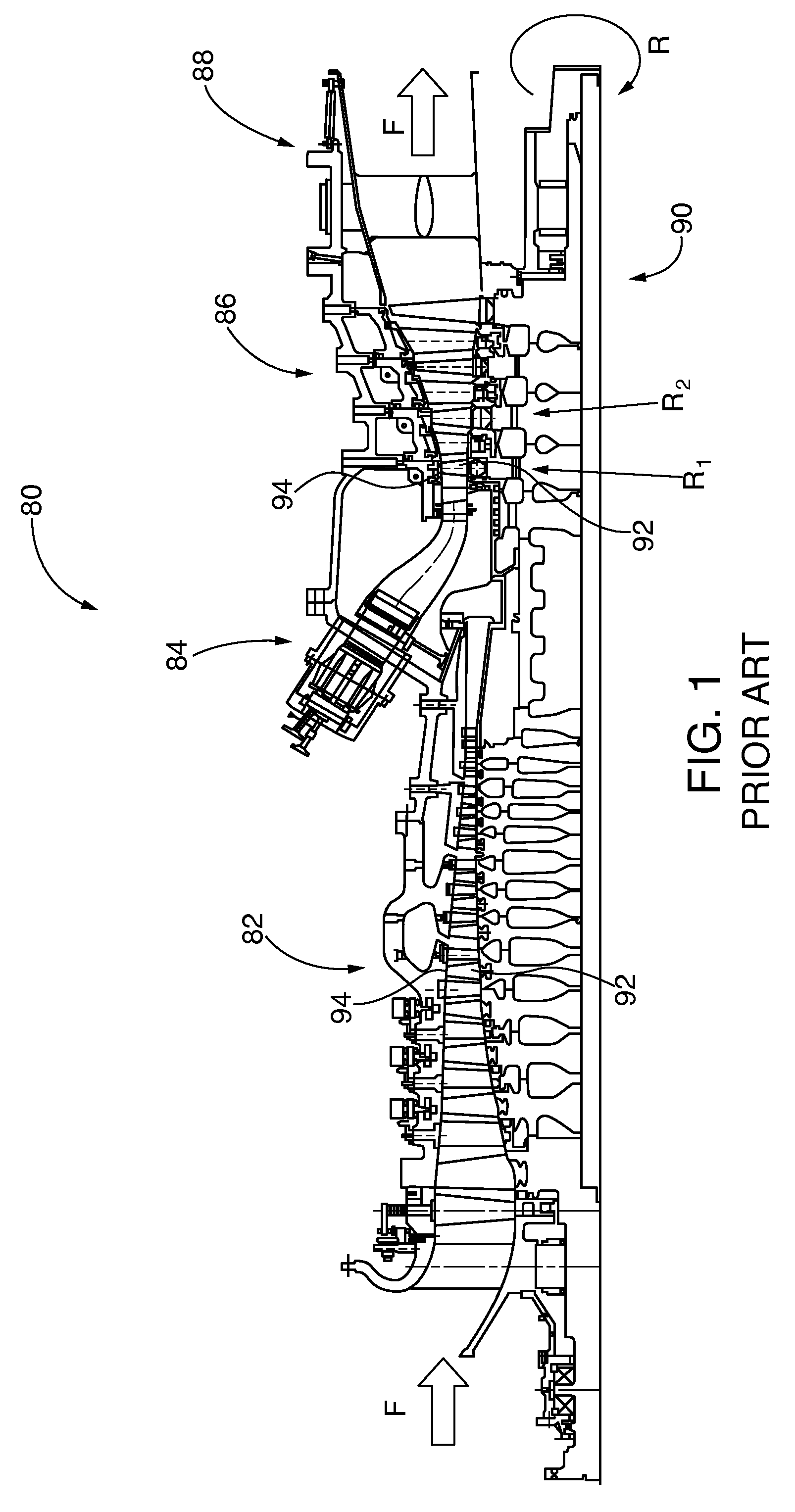 Turbine abradable layer with zig zag groove pattern